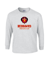 Redhawks Wrestling Club Shadow - Mens Basic Cotton Long Sleeve