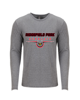 Ridgefield HS Football Design - Tri-Blend Long Sleeve