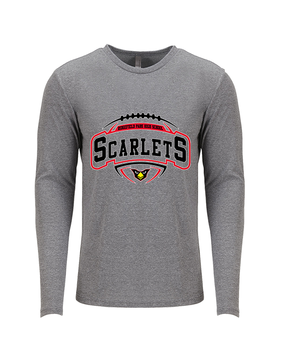 Ridgefield HS Football Toss - Tri-Blend Long Sleeve