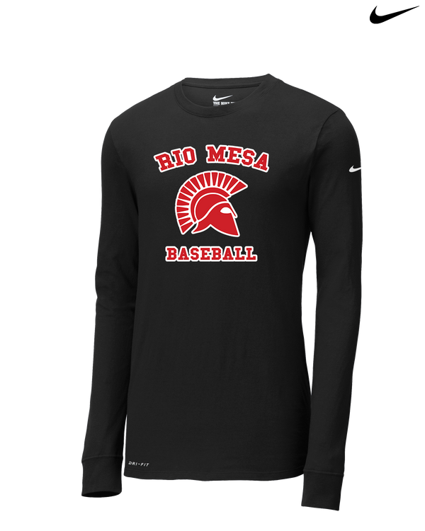 Rio Mesa HS Baseball Design 01 - Nike Dri-Fit Poly Long Sleeve