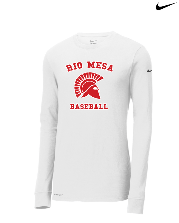 Rio Mesa HS Baseball Design 01 - Nike Dri-Fit Poly Long Sleeve