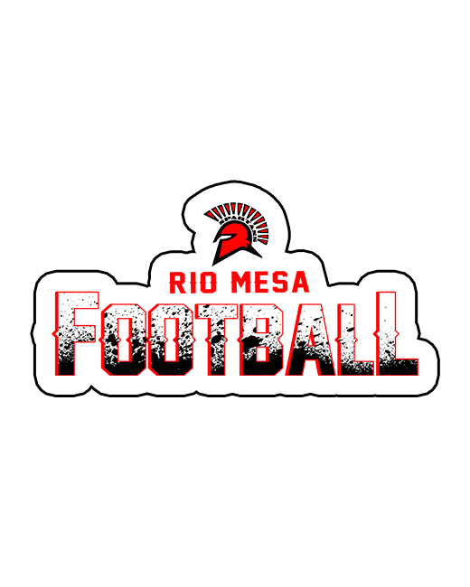 Rio Mesa Splatter Football - 3M Gloss Die Cut Sticker