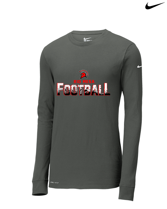 Rio Mesa HS Football Splatter - Mens Nike Longsleeve