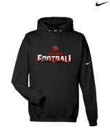 Rio Mesa HS Football Splatter - Nike Club Fleece Hoodie