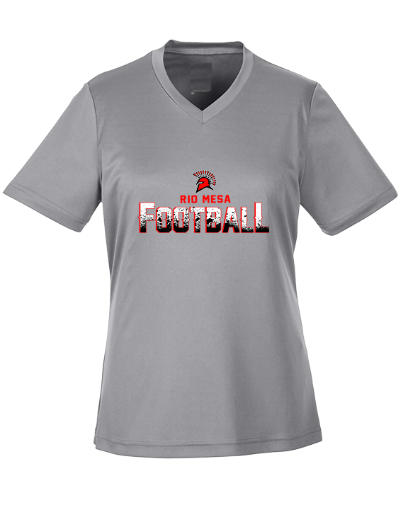 Rio Mesa HS Football Splatter - Womens Performance Shirt
