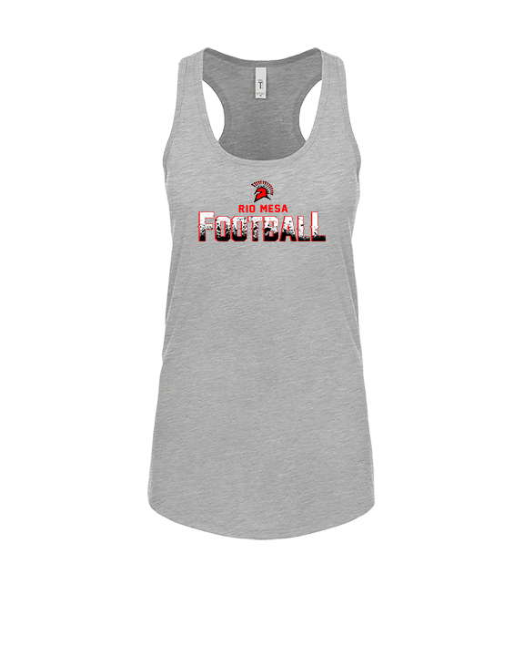 Rio Mesa HS Football Splatter - Womens Tank Top