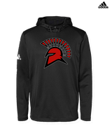 Rio Mesa HS Girls Flag Football Spartan Head - Mens Adidas Hoodie