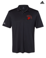 Rio Mesa HS Girls Flag Football Spartan Head - Mens Adidas Polo