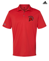 Rio Mesa HS Girls Flag Football Spartan Head - Mens Adidas Polo