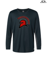 Rio Mesa HS Girls Flag Football Spartan Head - Mens Oakley Longsleeve