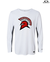 Rio Mesa HS Girls Flag Football Spartan Head - Mens Oakley Longsleeve