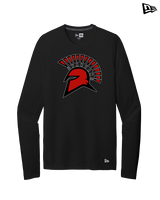 Rio Mesa HS Girls Flag Football Spartan Head - New Era Performance Long Sleeve