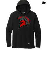 Rio Mesa HS Girls Flag Football Spartan Head - New Era Tri-Blend Hoodie