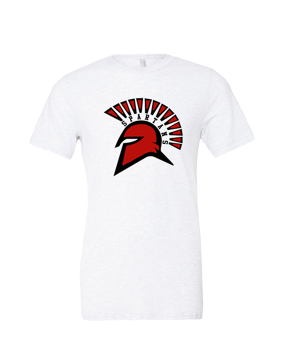 Rio Mesa HS Girls Flag Football Spartan Head - Tri-Blend Shirt