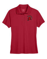 Rio Mesa HS Girls Flag Football Spartan Head - Womens Polo