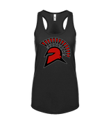 Rio Mesa HS Girls Flag Football Spartan Head - Womens Tank Top