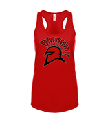 Rio Mesa HS Girls Flag Football Spartan Head - Womens Tank Top