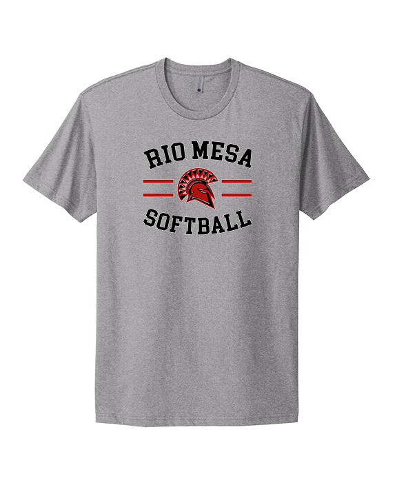 Rio Mesa HS Softball Curve - Mens Select Cotton T-Shirt