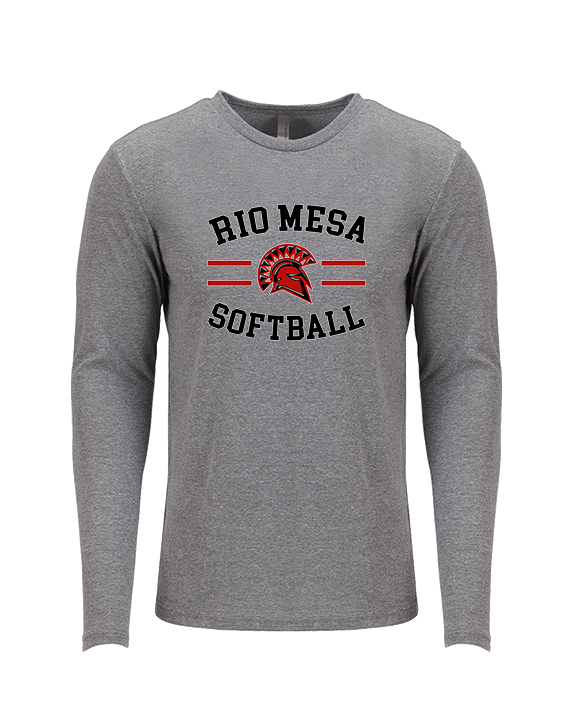 Rio Mesa HS Softball Curve - Tri-Blend Long Sleeve