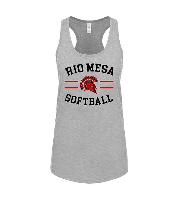 Rio Mesa HS Softball Curve - Womens Tank Top