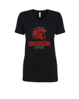 Rio Mesa HS Softball Shadow - Womens Vneck