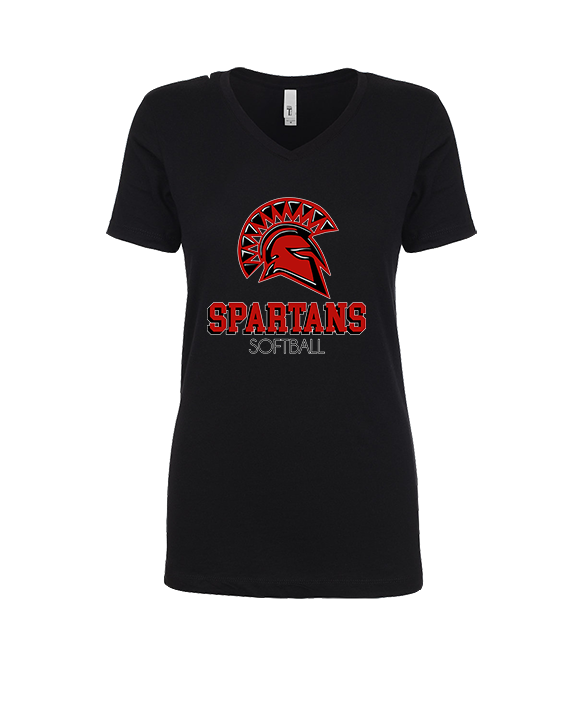 Rio Mesa HS Softball Shadow - Womens Vneck
