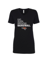 Riverside University HS Eat, Sleep, Breathe - Women’s V-Neck