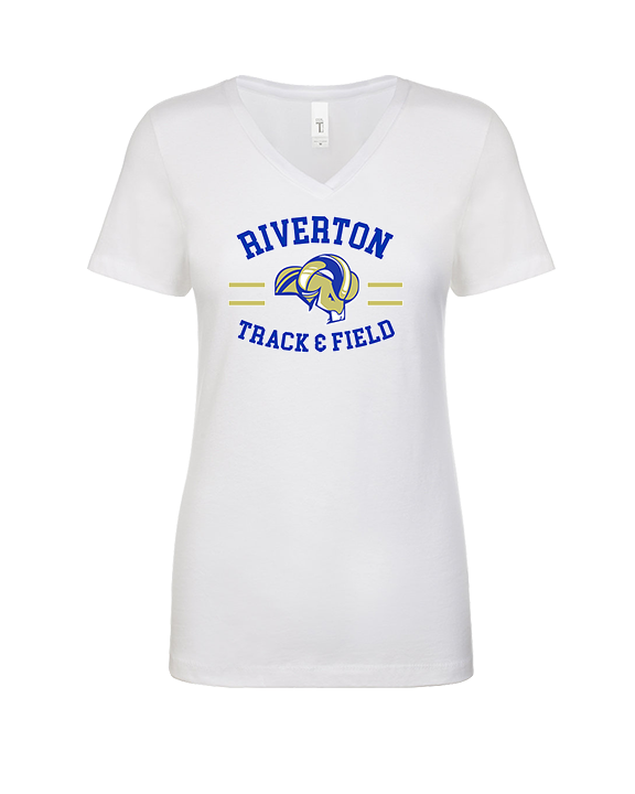 Riverton HS Track & Field Curve - Womens V-Neck