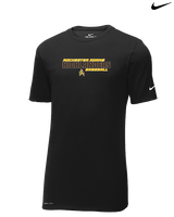 Rochester Adams HS Baseball Bold - Mens Nike Cotton Poly Tee