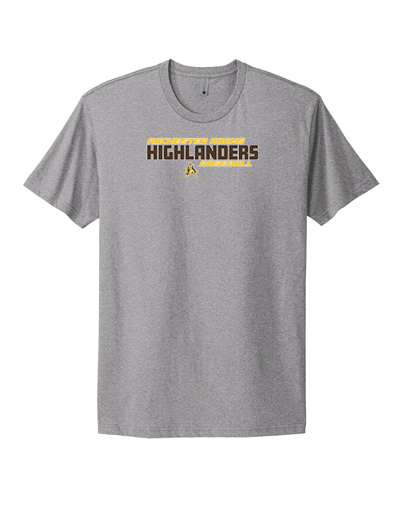 Rochester Adams HS Baseball Bold - Mens Select Cotton T-Shirt