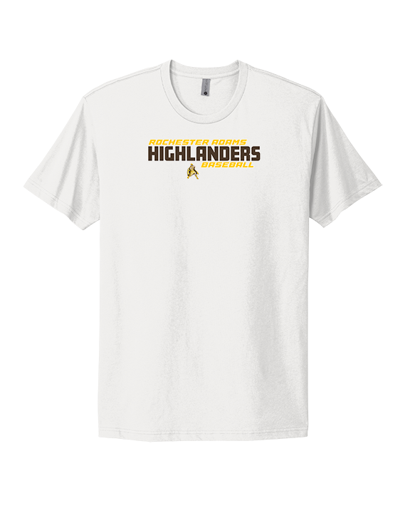Rochester Adams HS Baseball Bold - Mens Select Cotton T-Shirt