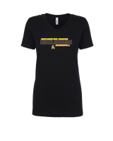 Rochester Adams HS Baseball Bold - Womens Vneck