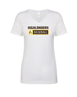 Rochester Adams HS Baseball Pennant - Womens Vneck