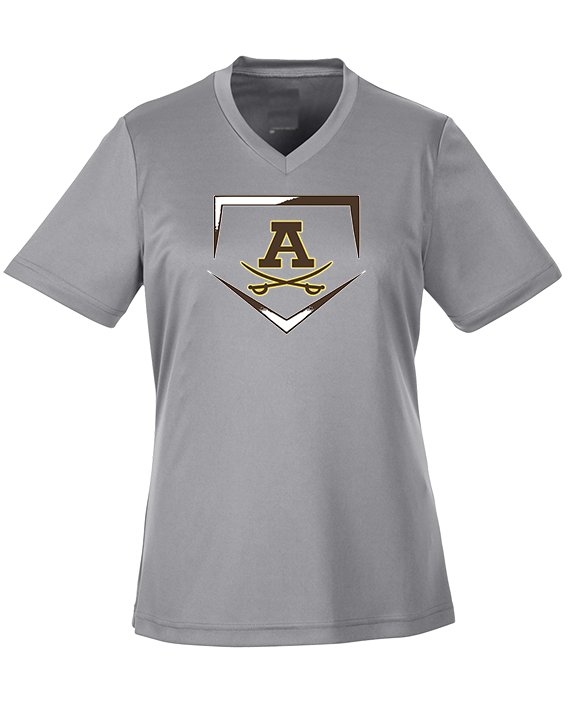 Rochester Adams HS Baseball Plate - Womens Performance Shirt
