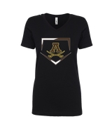 Rochester Adams HS Baseball Plate - Womens Vneck