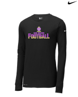 Ron Brown HS Football Splatter - Mens Nike Longsleeve