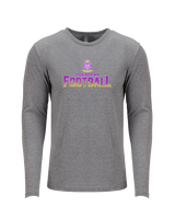 Ron Brown HS Football Splatter - Tri-Blend Long Sleeve