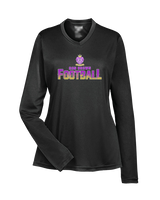 Ron Brown HS Football Splatter - Womens Performance Longsleeve