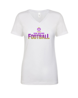 Ron Brown HS Football Splatter - Womens Vneck