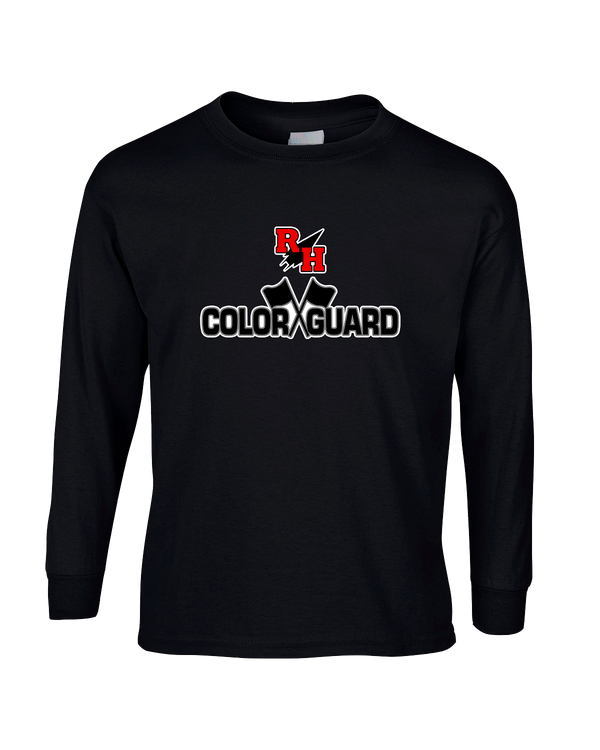 Rose Hill HS Color Guard Logo - Mens Basic Cotton Long Sleeve