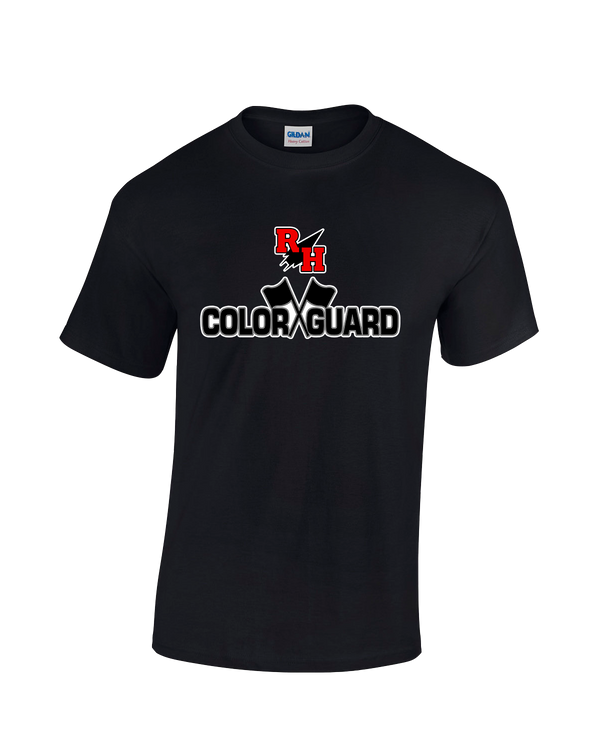 Rose Hill HS Color Guard Logo - Cotton T-Shirt