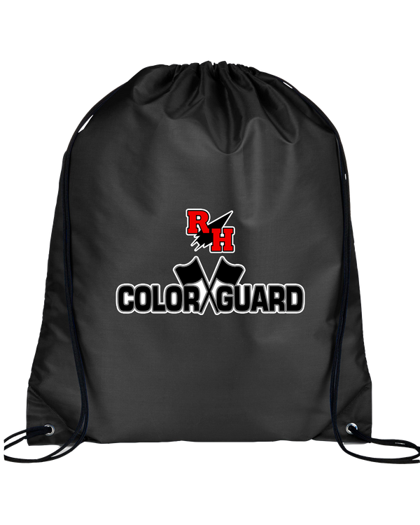 Rose Hill HS Color Guard Logo - Drawstring Bag