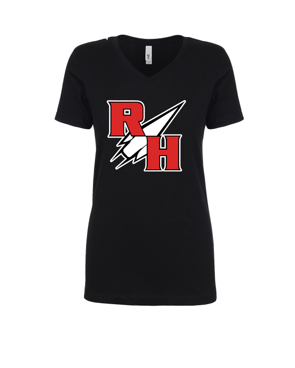 Rose Hill HS Track and Field RH Logo - Womens V-Neck