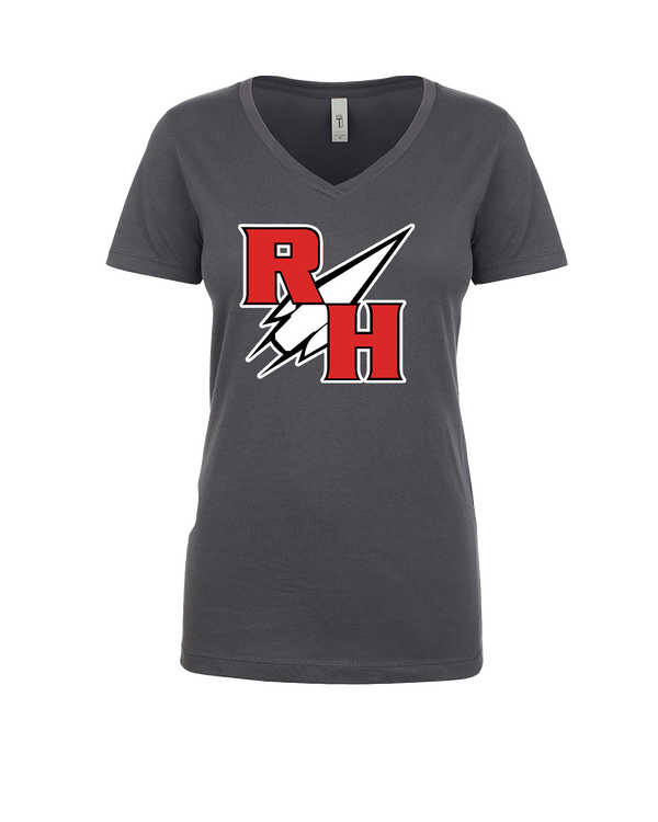 Rose Hill HS Track and Field RH Logo - Womens V-Neck