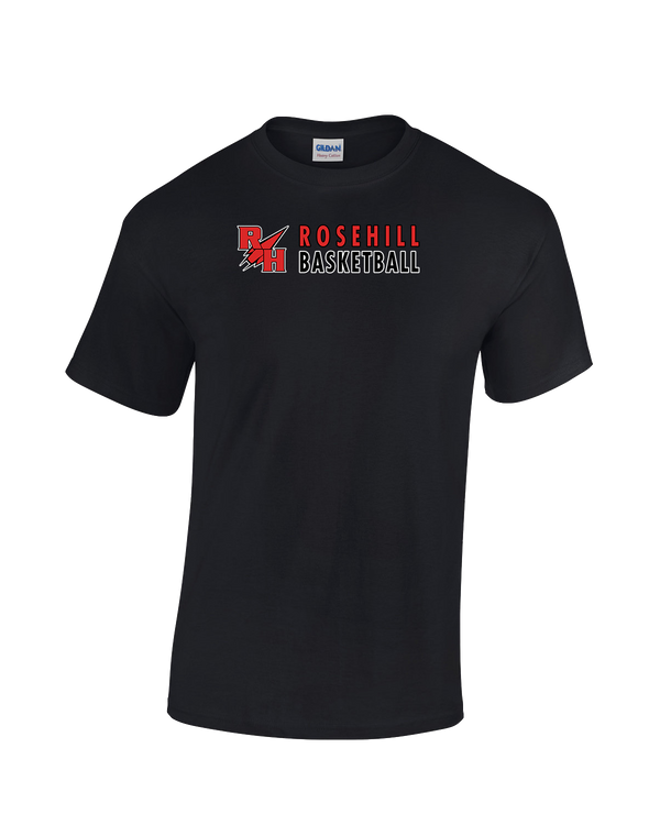 Rose Hill HS Basketball Basic - Cotton T-Shirt