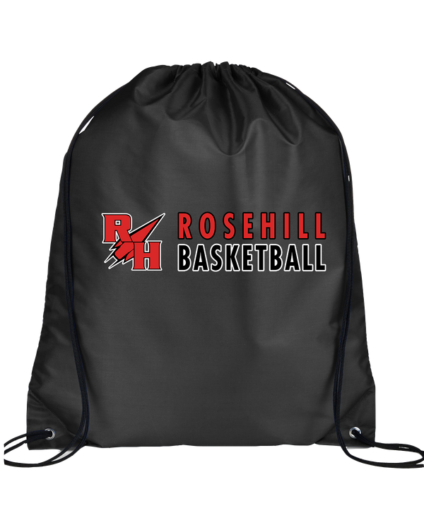 Rose Hill HS Basketball Basic - Drawstring Bag