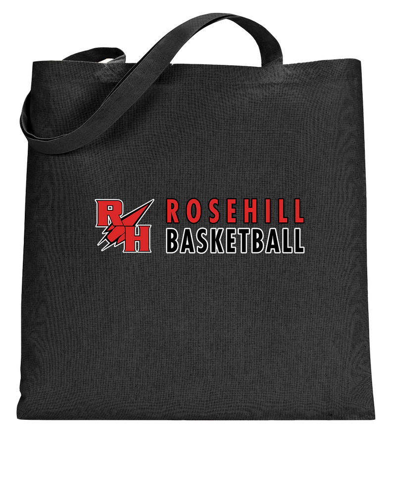 Rose Hill HS Basketball Basic - Tote Bag