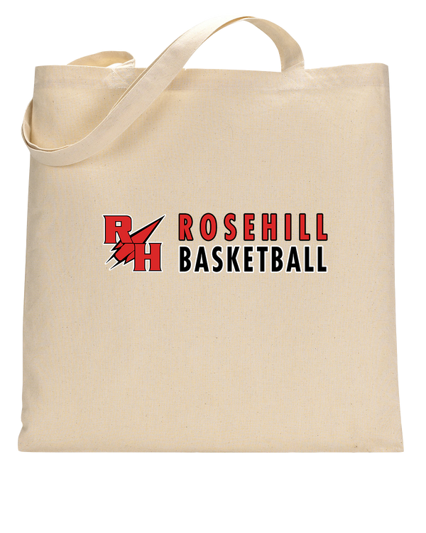Rose Hill HS Basketball Basic - Tote Bag