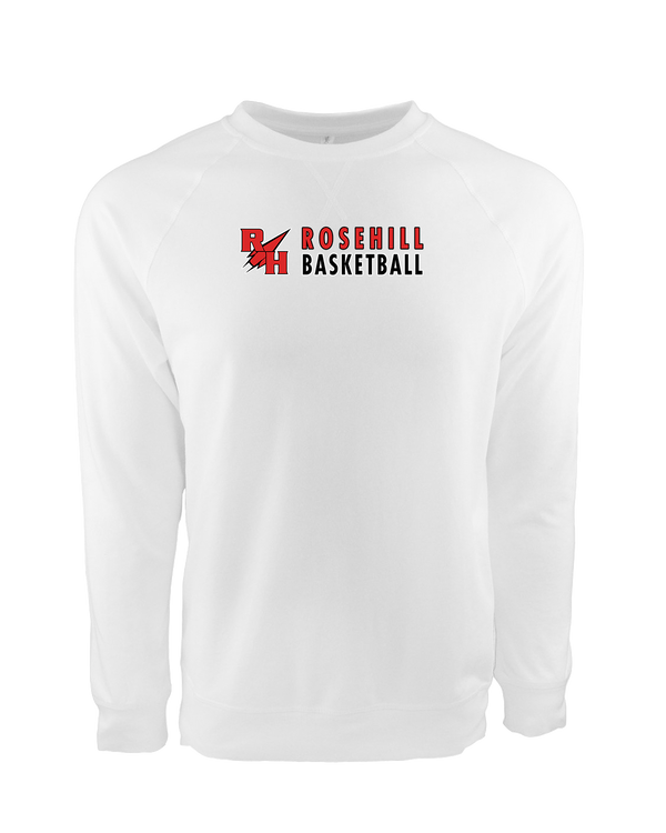 Rose Hill HS Basketball Basic - Crewneck Sweatshirt