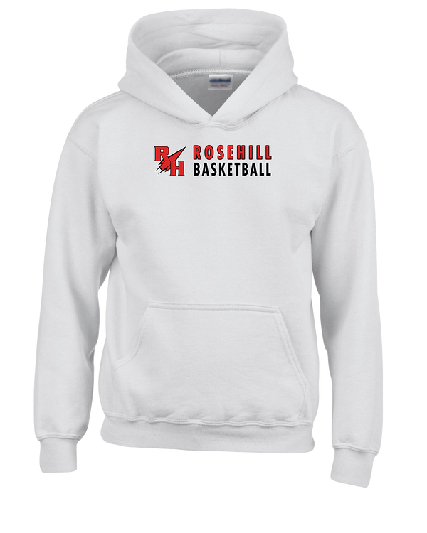 Rose Hill HS Basketball Basic - Cotton Hoodie